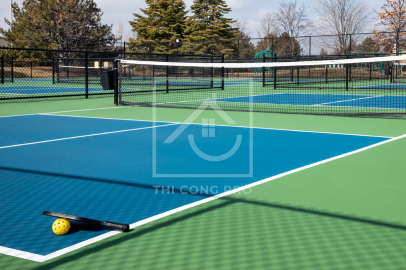 thi công sân Pickleball